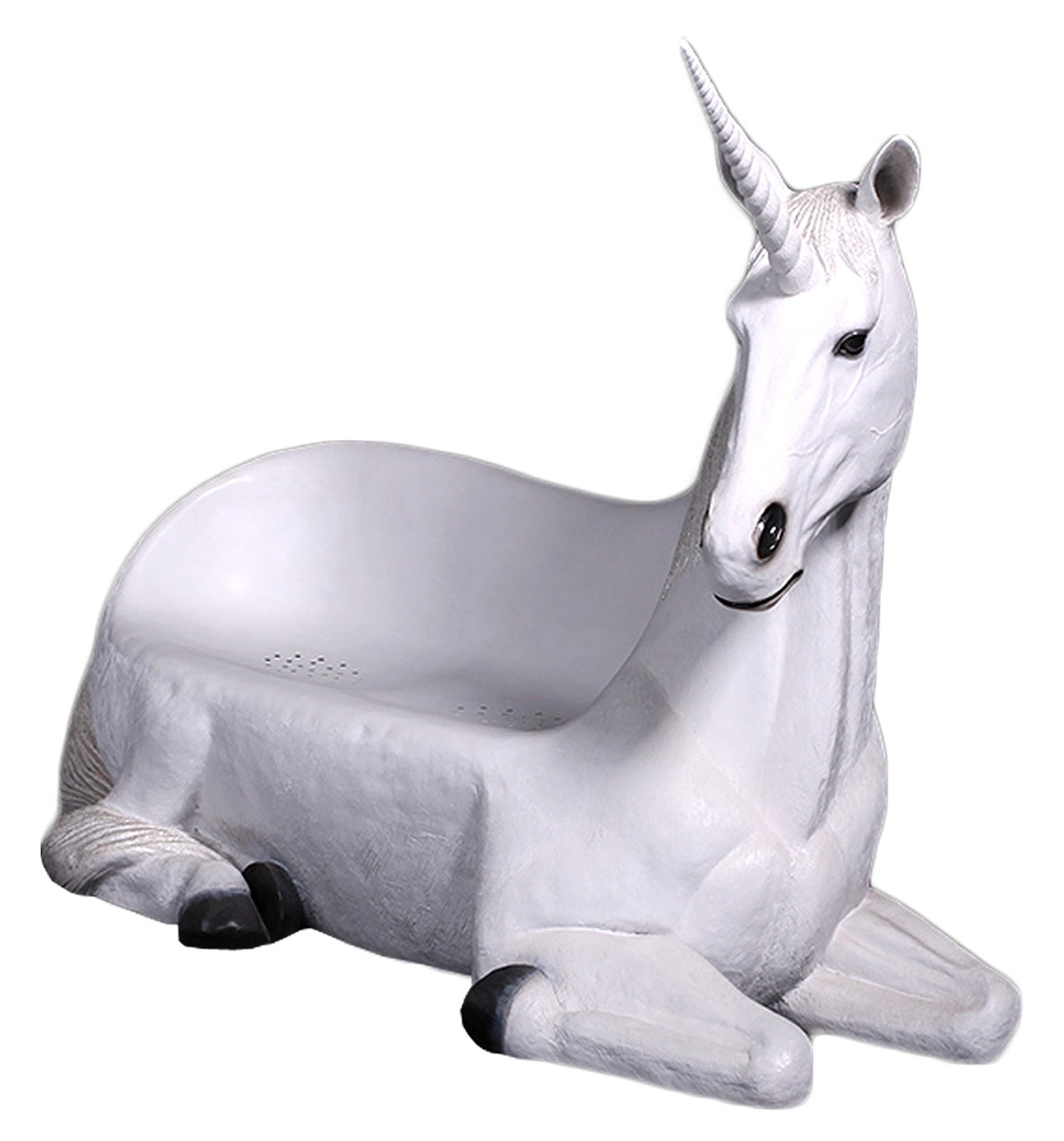 Unicorn Seat Outdoor Resin Large Figures