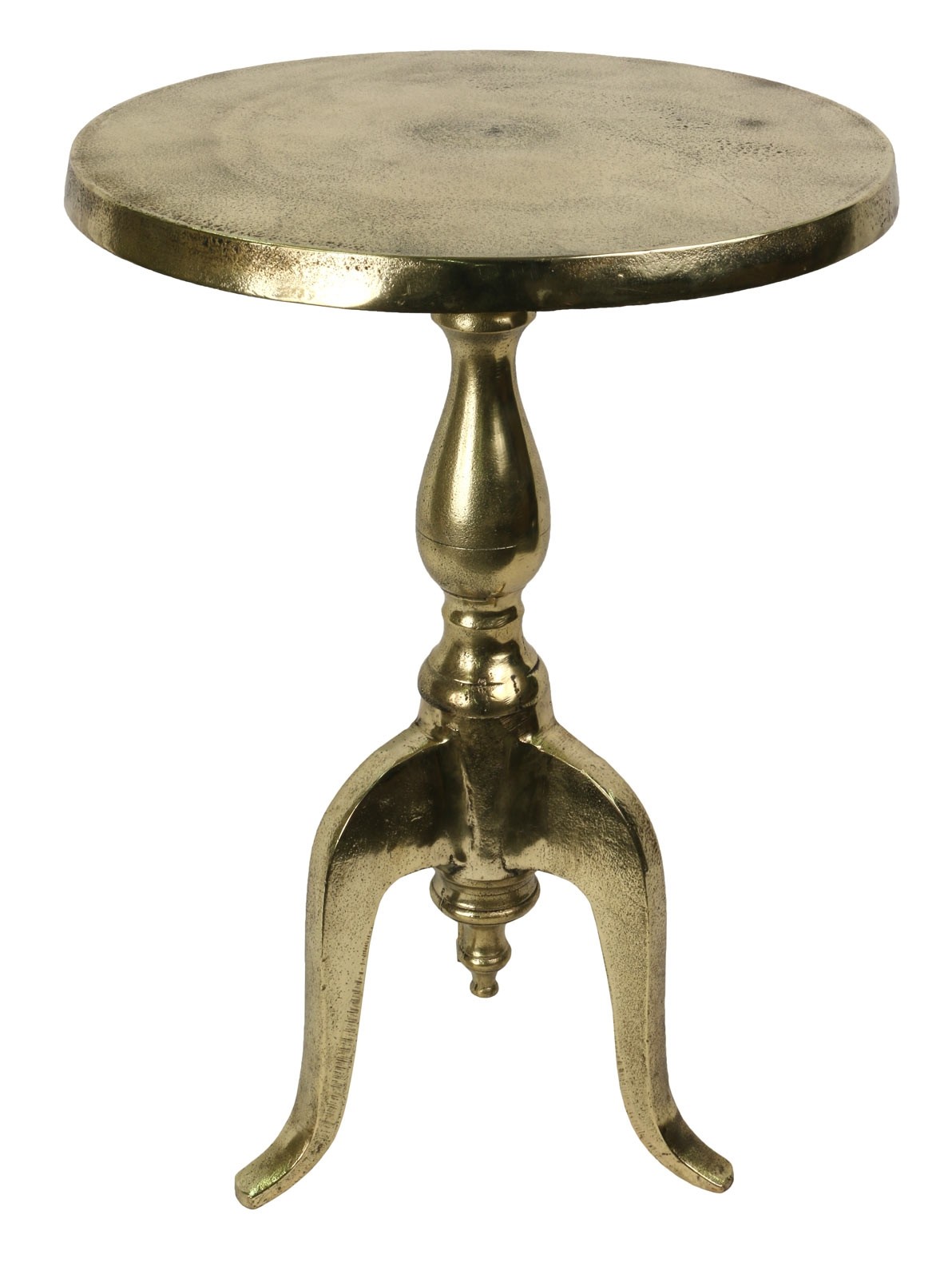 Brass Pedestal Table D39cm Aluminium & Other Metal Home Acc