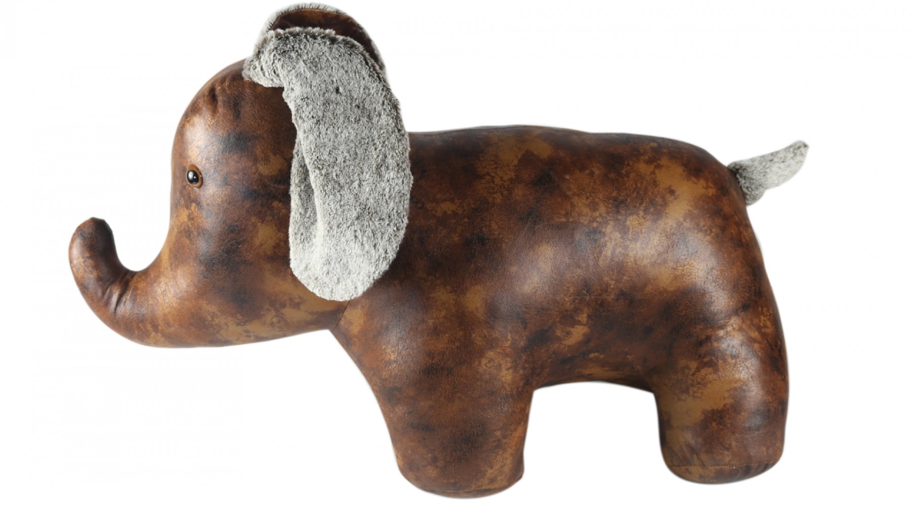 Faux leather elephant clearance footstool