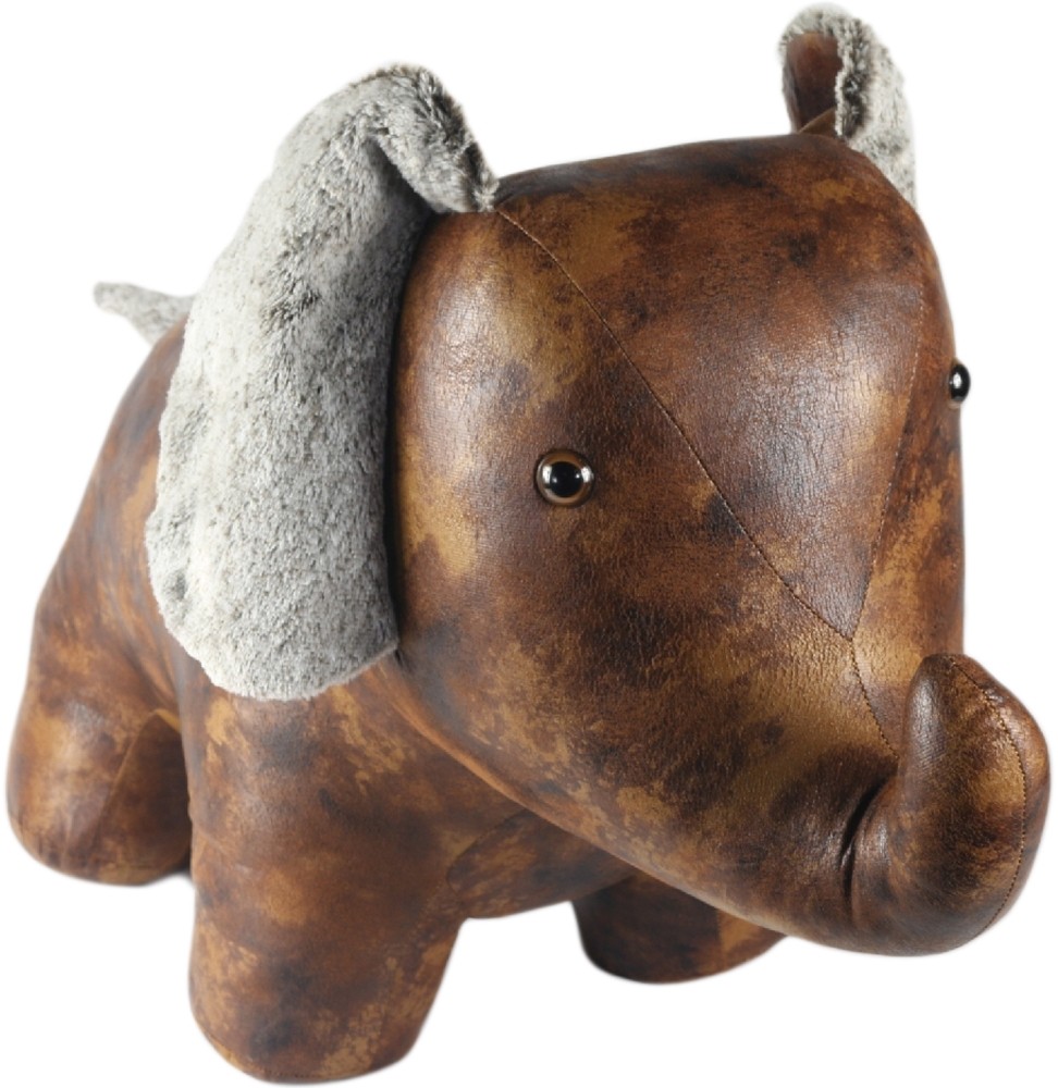 Faux leather elephant clearance footstool
