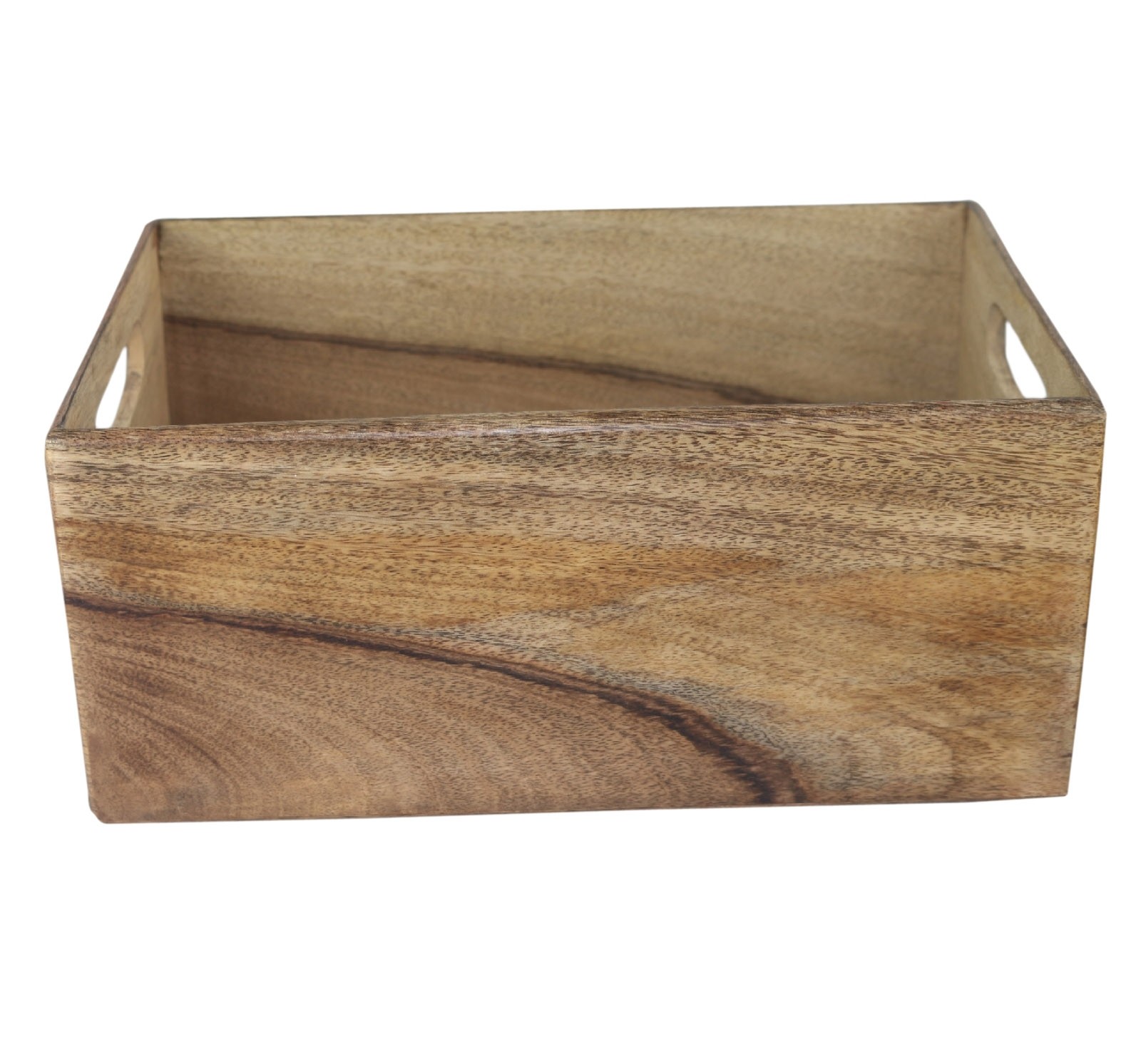 Set of 5 Mango Wood Plain Crates