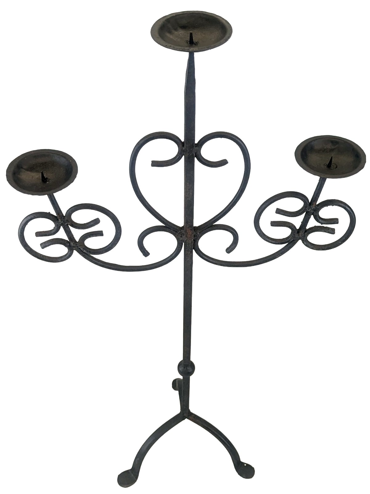 Metal Rustic Candlestick Stand 69.5cm