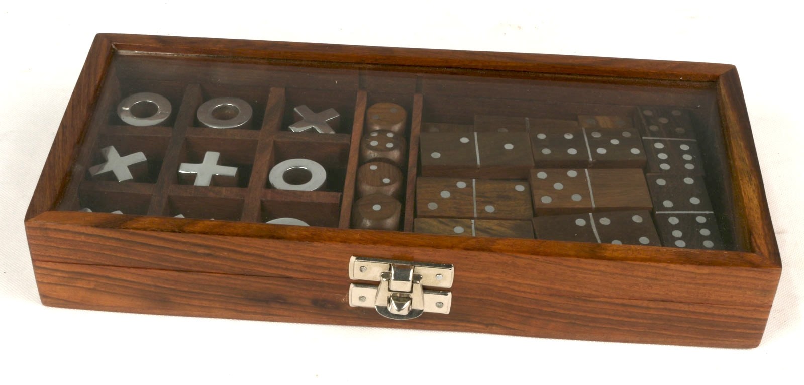 Multi Game Set - Domino, Dice, Tic Tac Toe 22.8cm