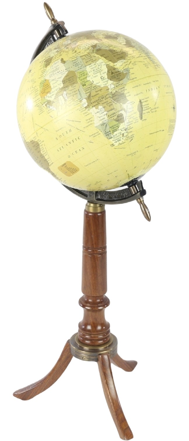 55cm - Globe On Wooden Stand  Dia 20cm
