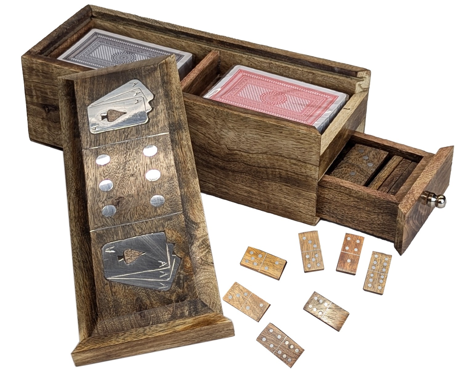 Double Cards and Dominoes Box - 24cm - 24cm
