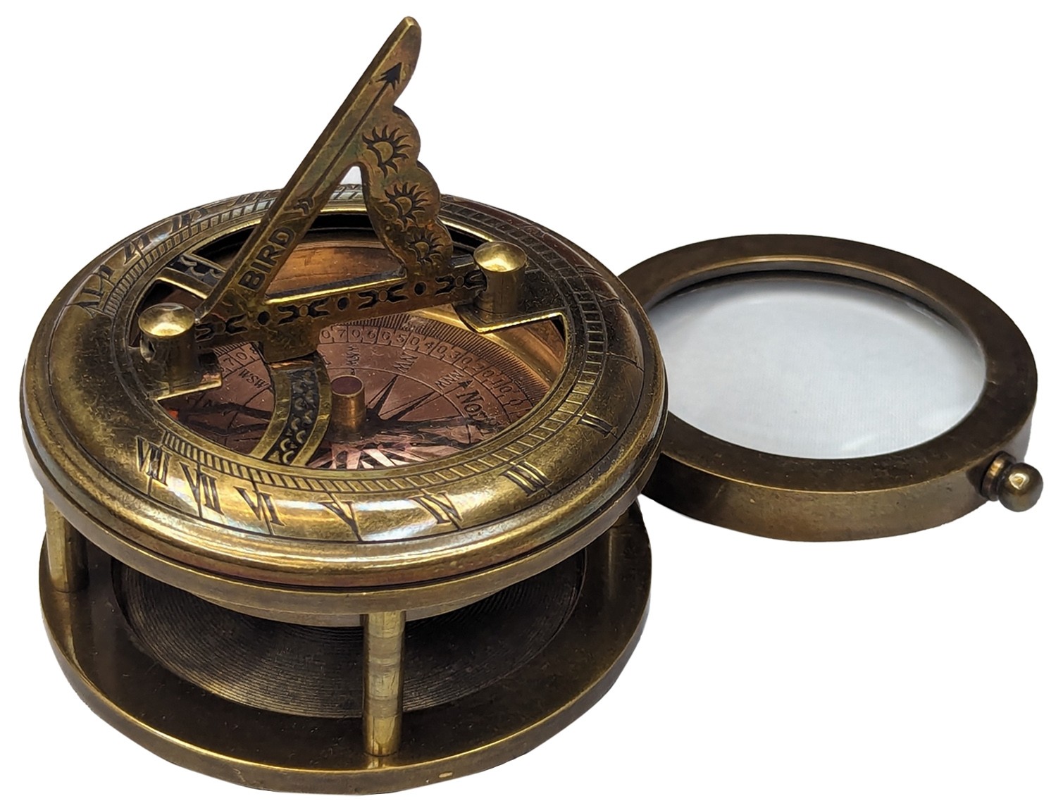 Compass - Sundial - Magnifying Glass AB - 7cm