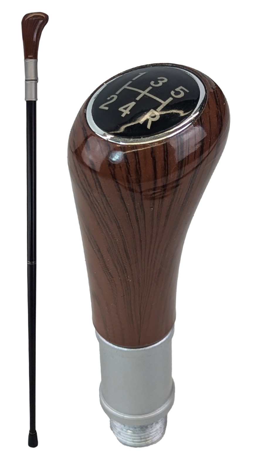 Gear Head Swagger Cane / Walking Stick - 93cm