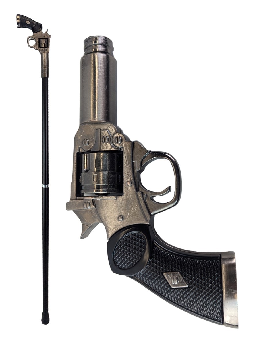 Pistol-Grip Swagger Cane / Walking Stick - 96cm