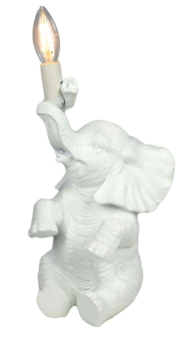Elephant Sitting Lamp 30cm (Bulbs Not Included)