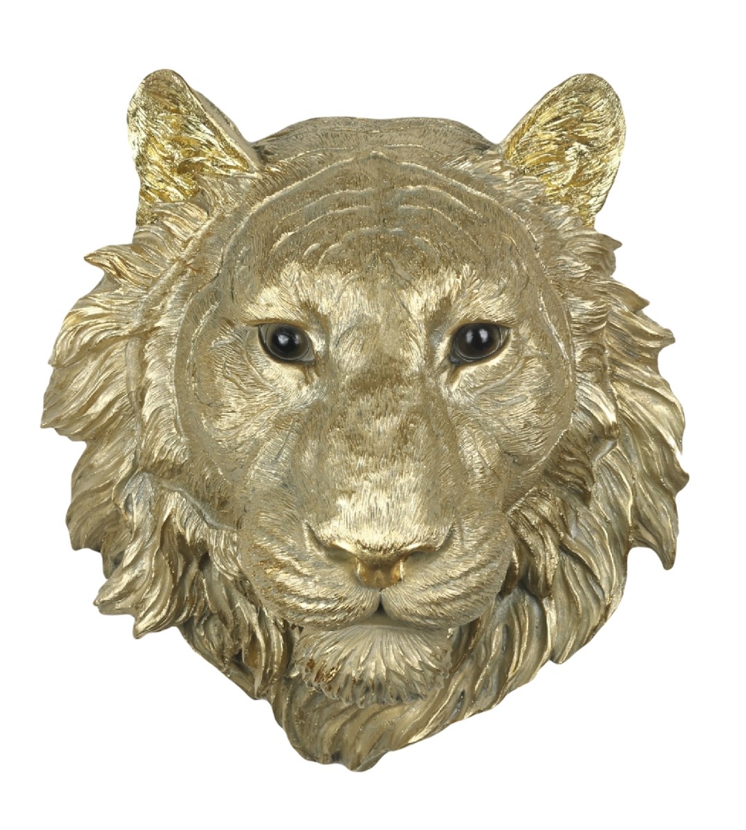 Gold Tiger Head Wall Art 37.5 cm