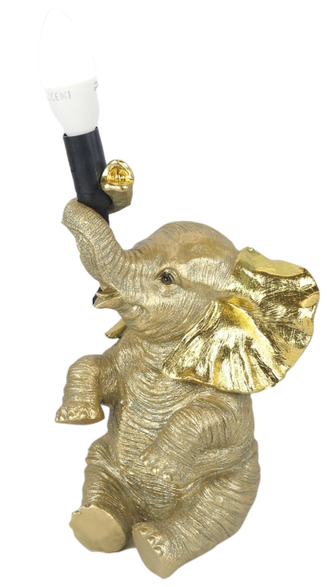 Gold Elephant Table Lamp 33cm