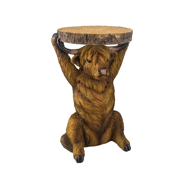 Highland Cow Table 35cm