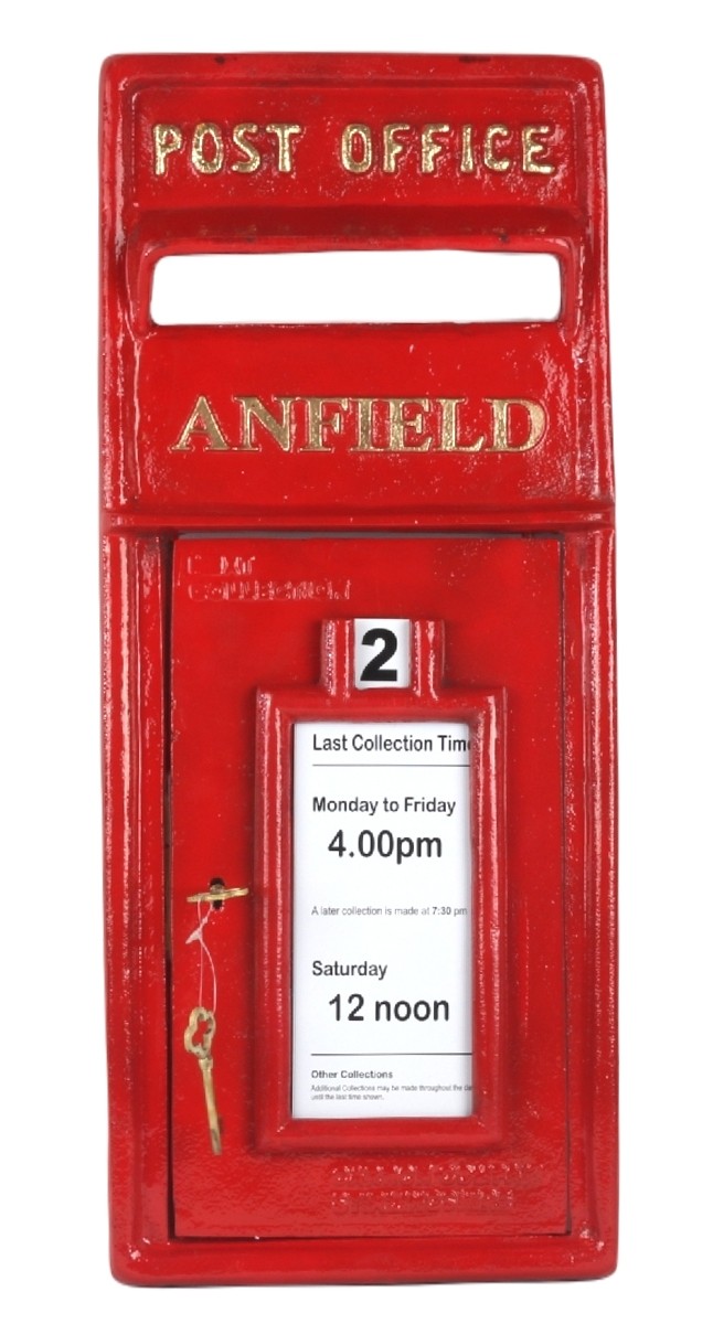Wall Mount  Anfield Post Box (FRONT ONLY) - 58cm