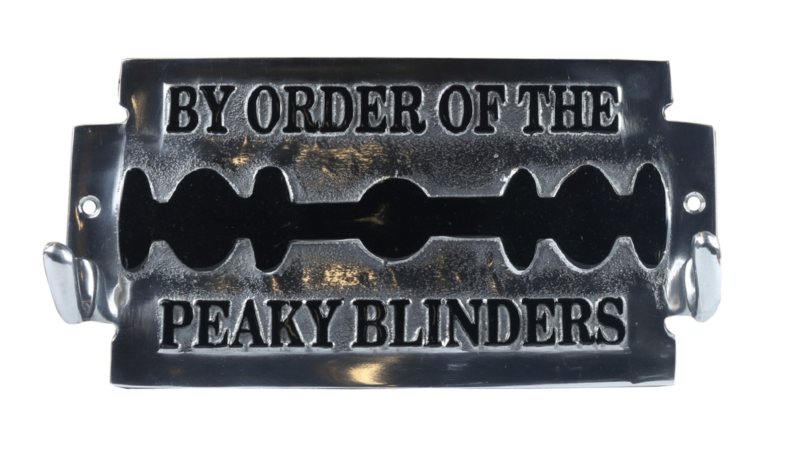 By Order of the Peaky Blinder Key Holders Aluminium With 2 Hooks 25cm