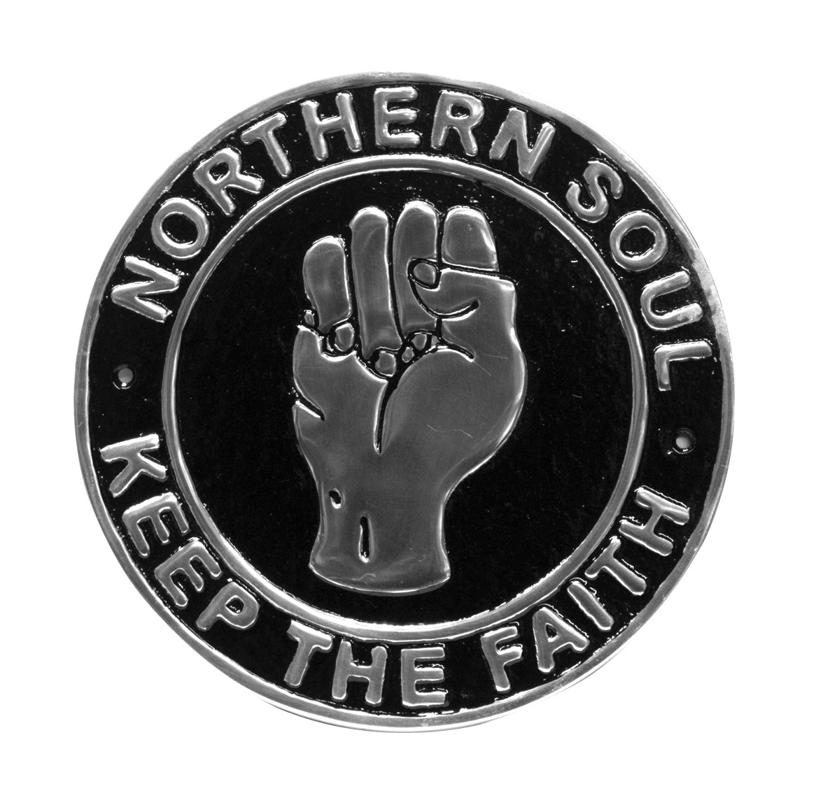 Northern Soul Sign - Polished Aluminium 24cm