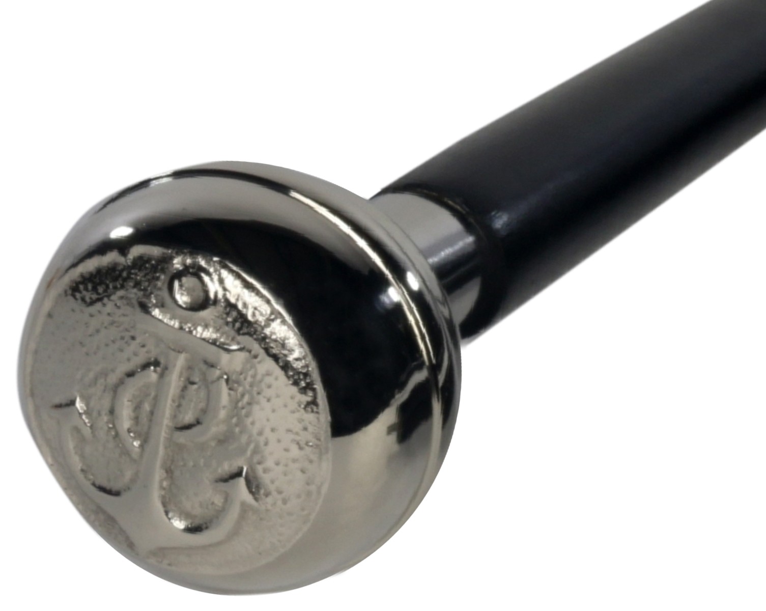 Nickel Finish Anchor Swagger Cane/Walking Stick 91cm