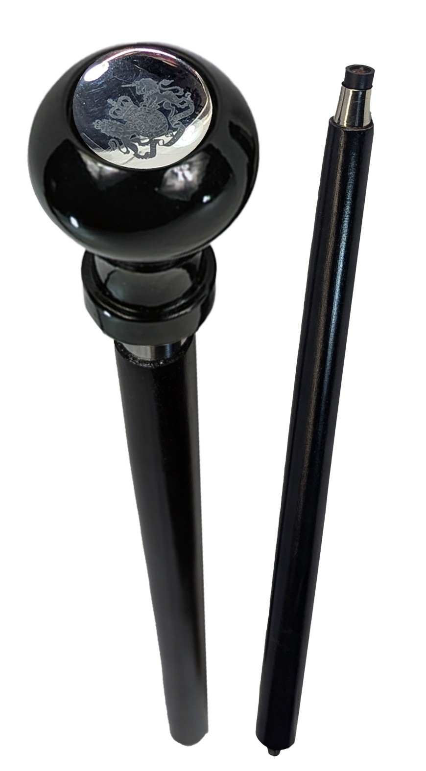 Heraldic Royal Coat of Arm Logo Swagger Cane / Walking Stick 95cm