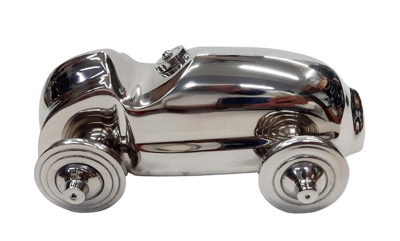 Vintage Racing Car - Cast Aluminium - 13cm