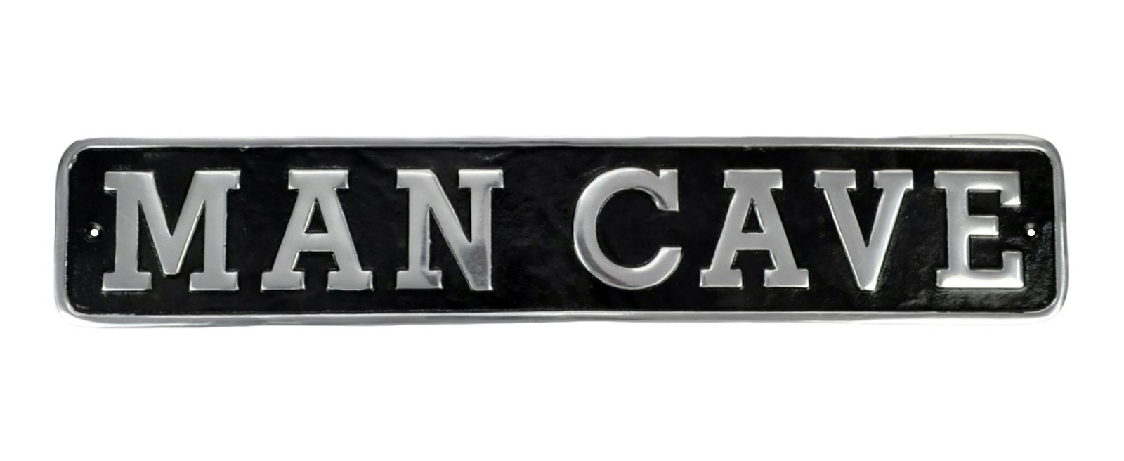 Man Cave Plaque - Cast Aluminium - 65cm