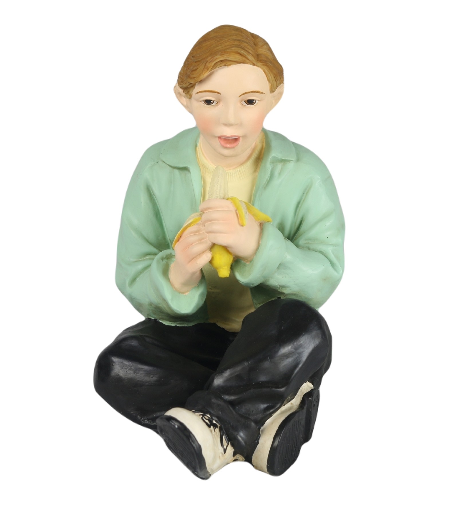BOY EATING BANANA (Min 4) 19cm