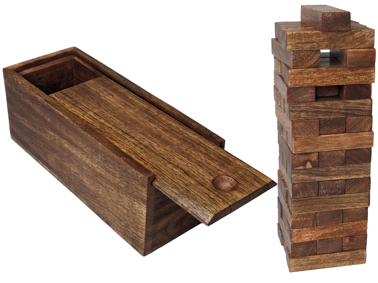 Jenga Wooden Puzzle - Sheesham Wood - 21cm