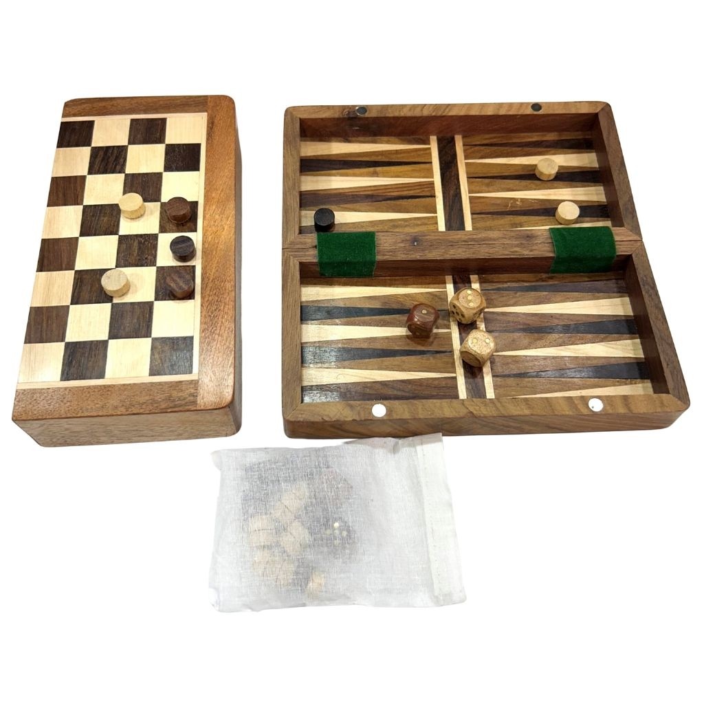 Magnetic Chess and Backgammon - 20.3cm