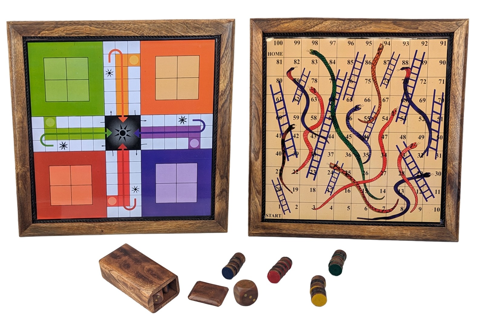 Magnetic Ludo, Snakes and Ladders- 2 Games - 27cm