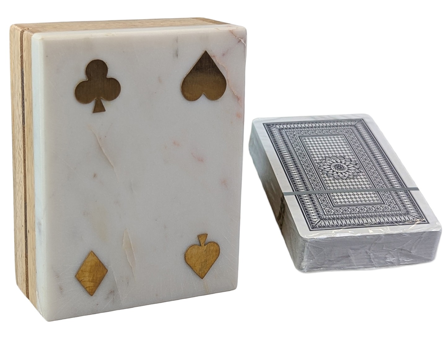 Card Box Marble Top - 12.5cm