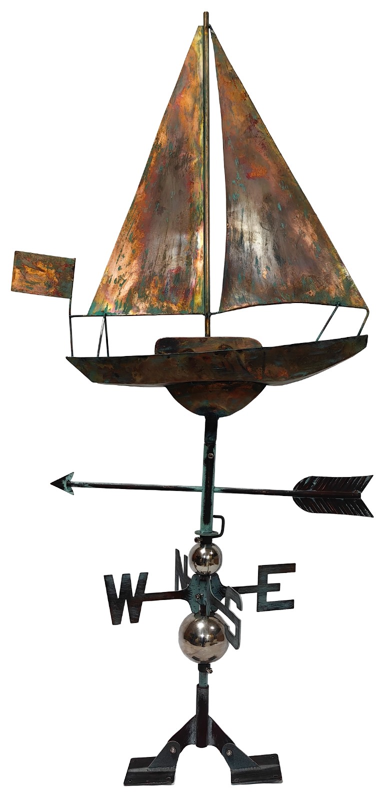 Copper Art - Sailboat Weathervane - 137cm