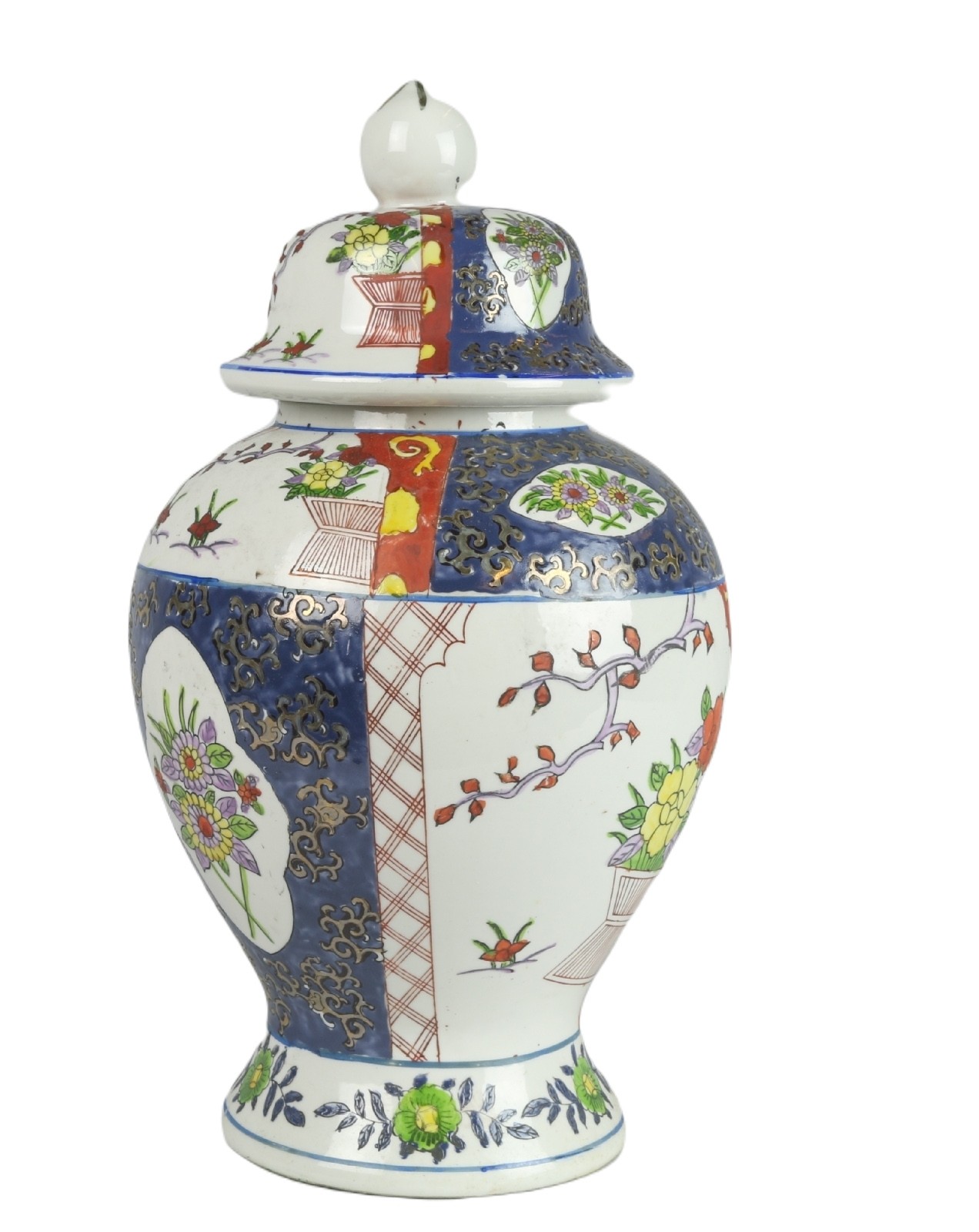 Imari Style Temple Jar 32cm