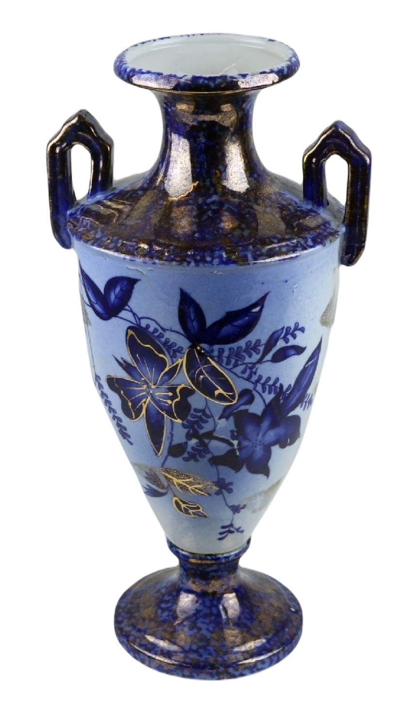 Blue 2 Handled Vase 33.5cm