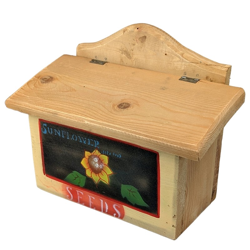Rustic Wooden Recipe Box Sunflower - 30cm