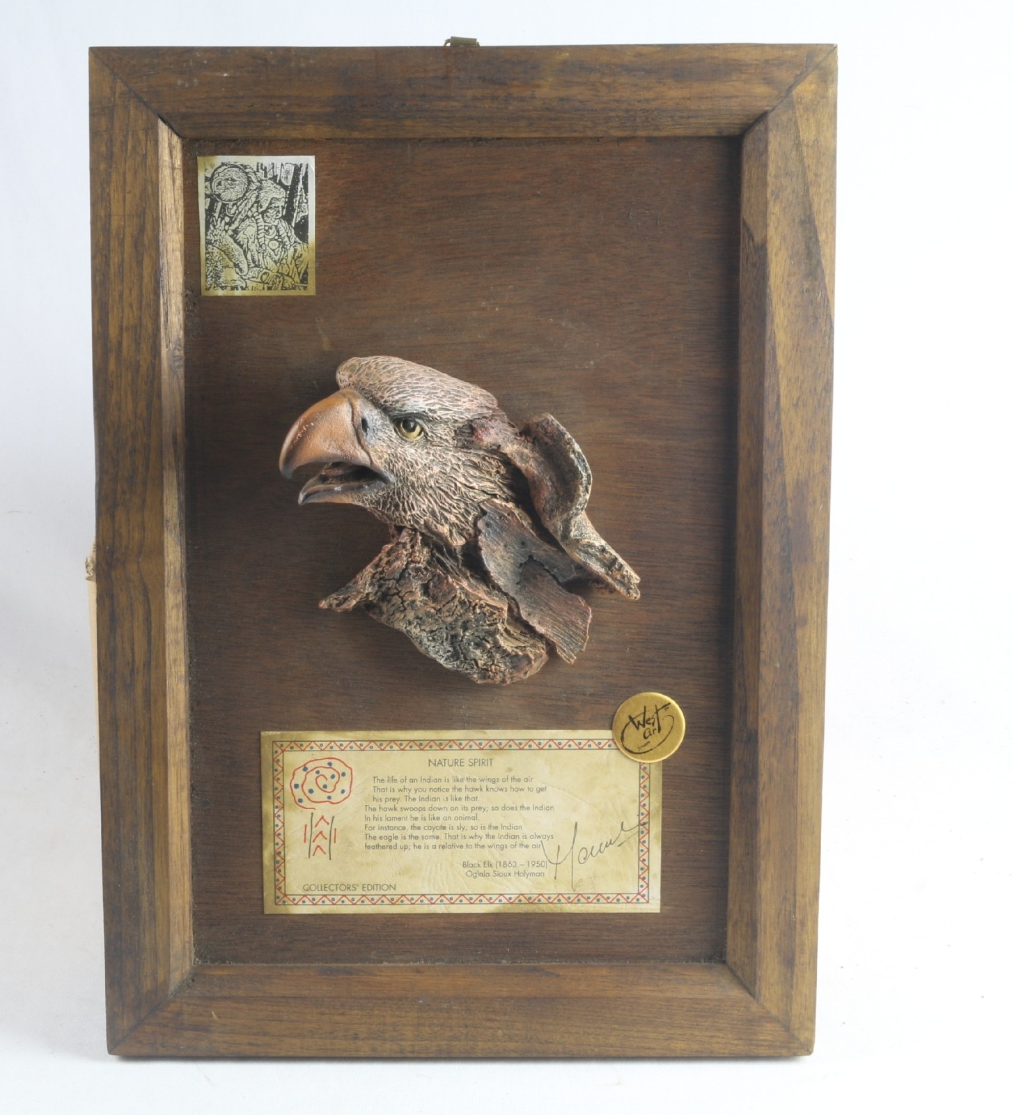 Wooden Framed Wall Plaque Nature Spirit 35cm (Min 3)