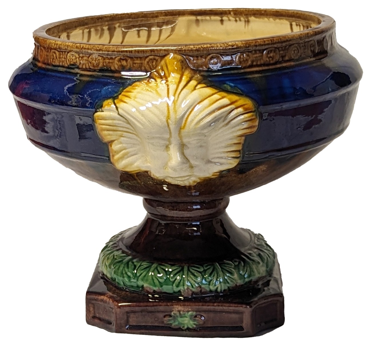 Majolica Mark Head Plant Pot 31cm