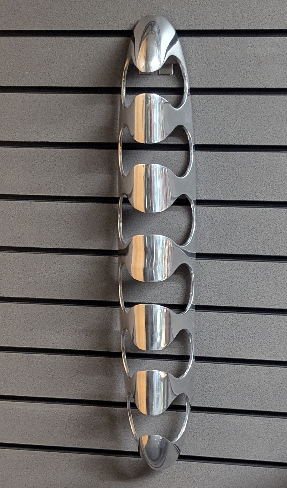 Aluminium 6 Bottle Wine Rack -  85cm
