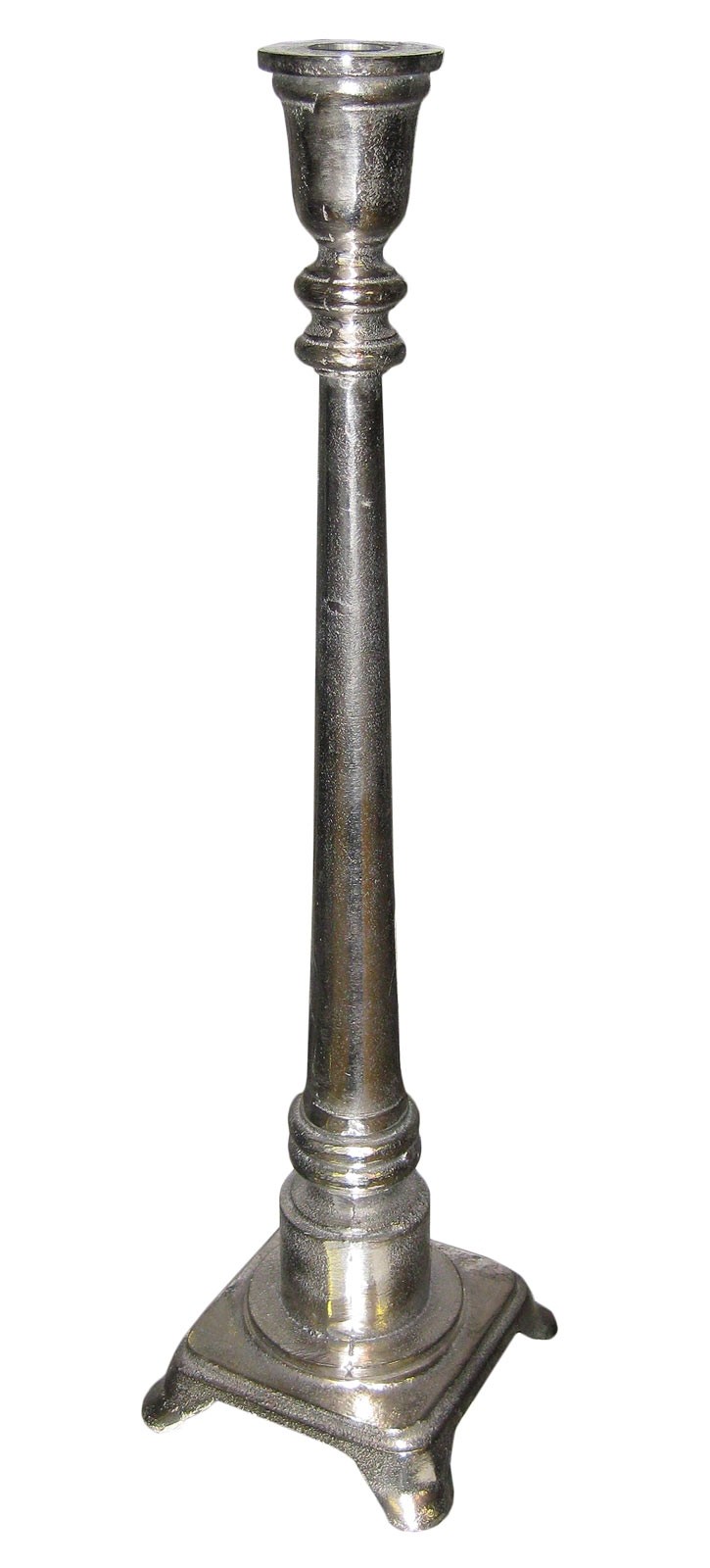 Aluminium Pillar Candle Holder (Rough Polish Finish) 48cm