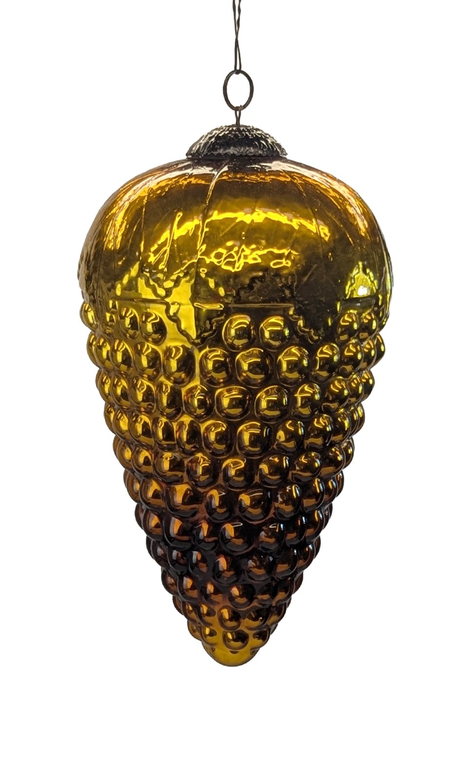 33cm Amber Hanging Grapes
