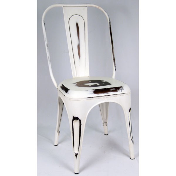 Industrial Metal Chair 95.5cm White (CC ONLY)