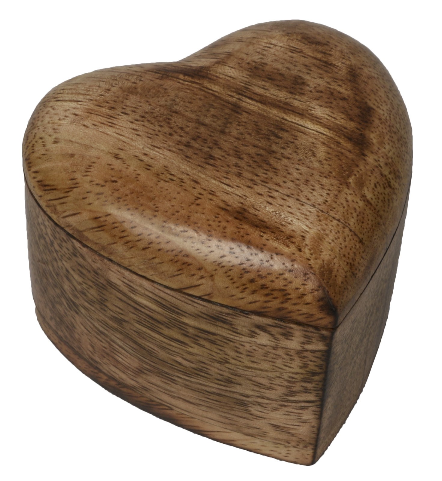 Mango Wood Heart Trinket Box - Small 6.7cm  *Batches of 6*