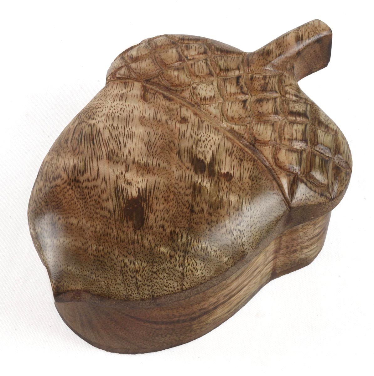 Mango Wood Acorn Box 18cm