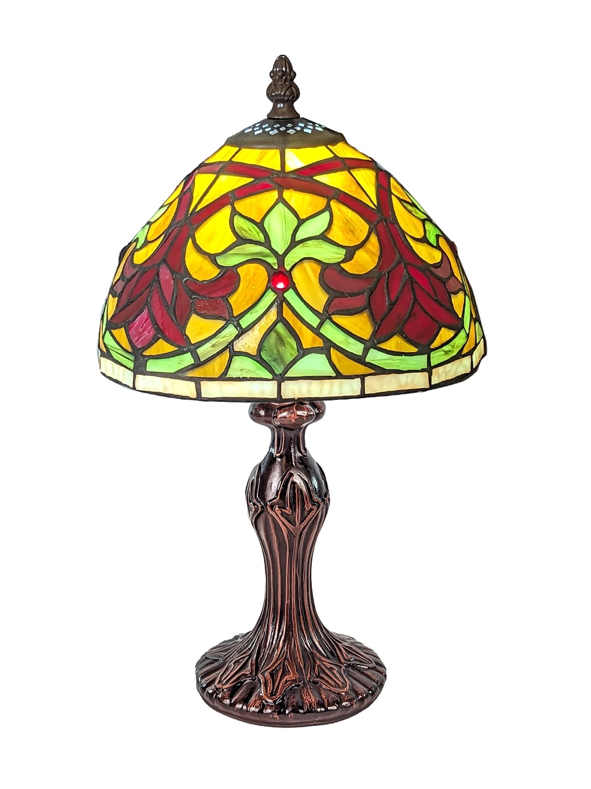 Fleur De Lys Tiffany Lamp 34cm (Small)
