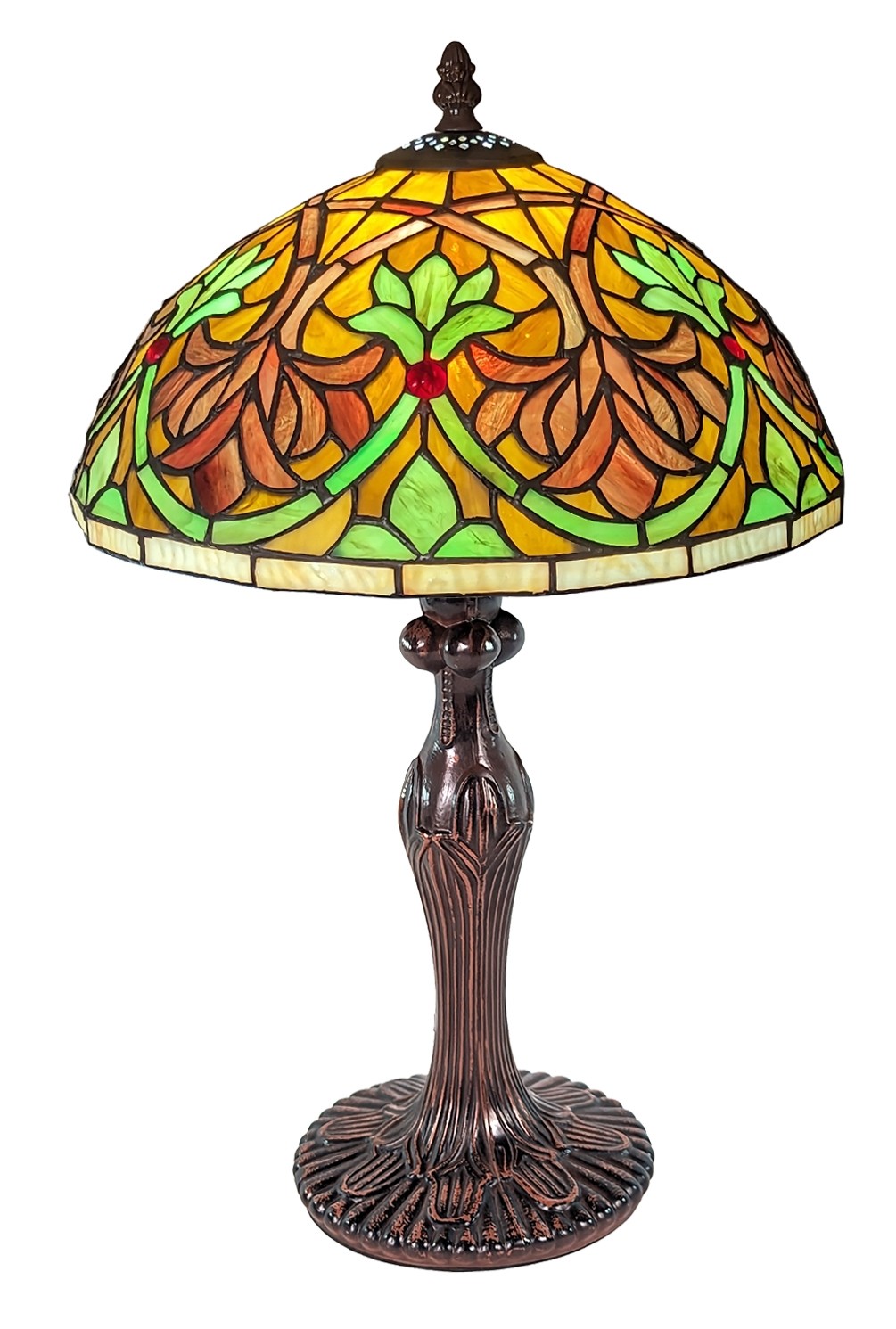 Fleur De Lys Tiffany Table Lamp 46cm (Medium)