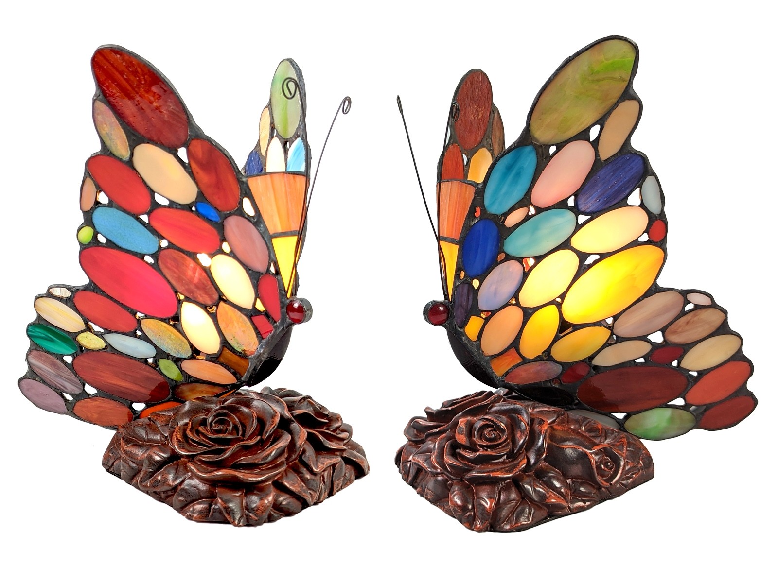 Butterfly Spot Two Tone Lamp 22.5cm