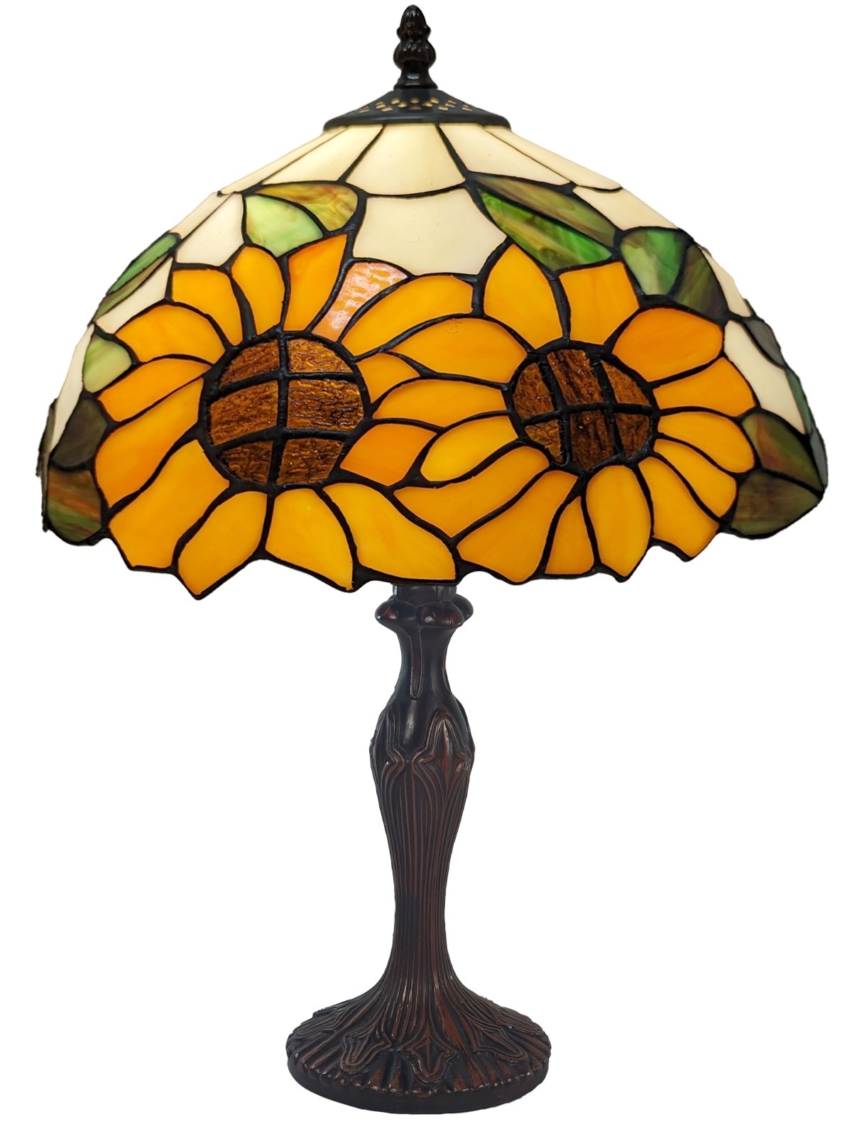 Large Sunflower Tiffany Table Lamp 59cm 
