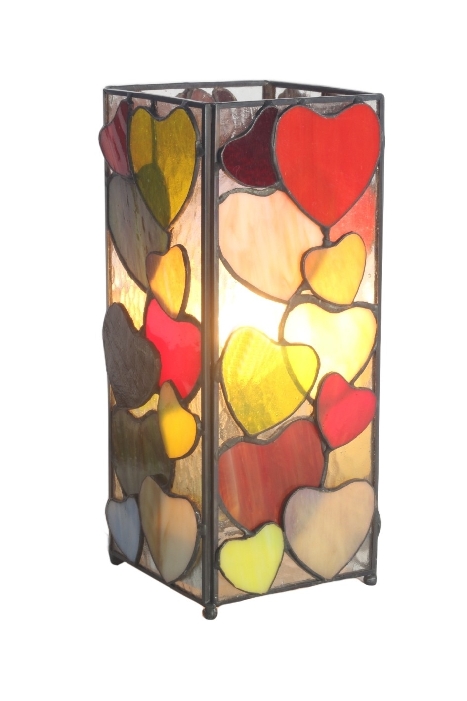 Hearts Square Lamp 27cm