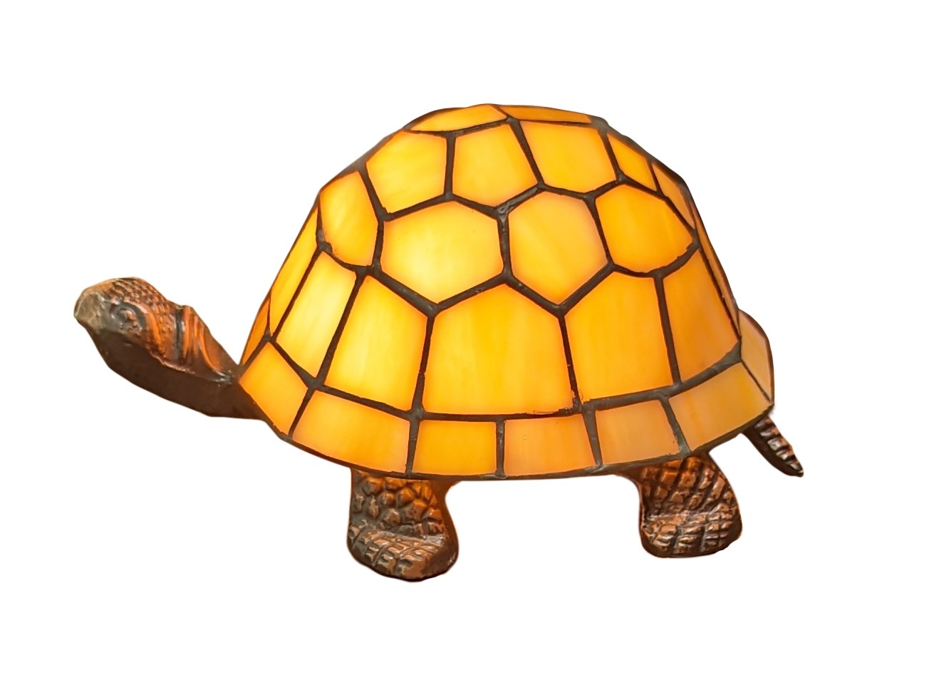 Turtle Tiffany Lamp (Orange) 22cm