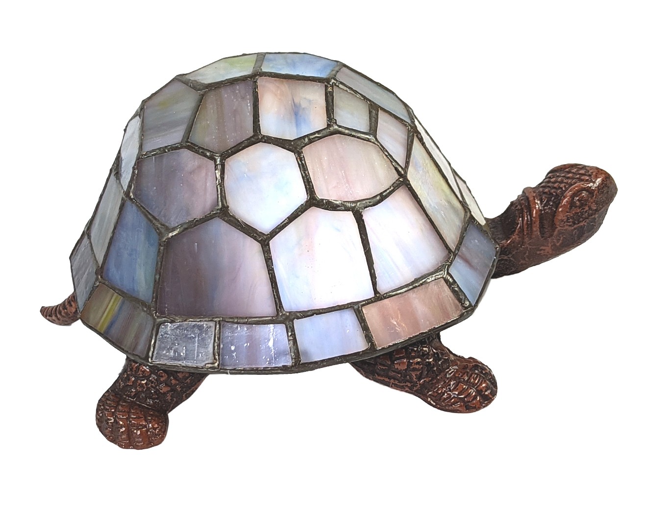 Turtle Tiffany Lamp Blue Pearl 22cm