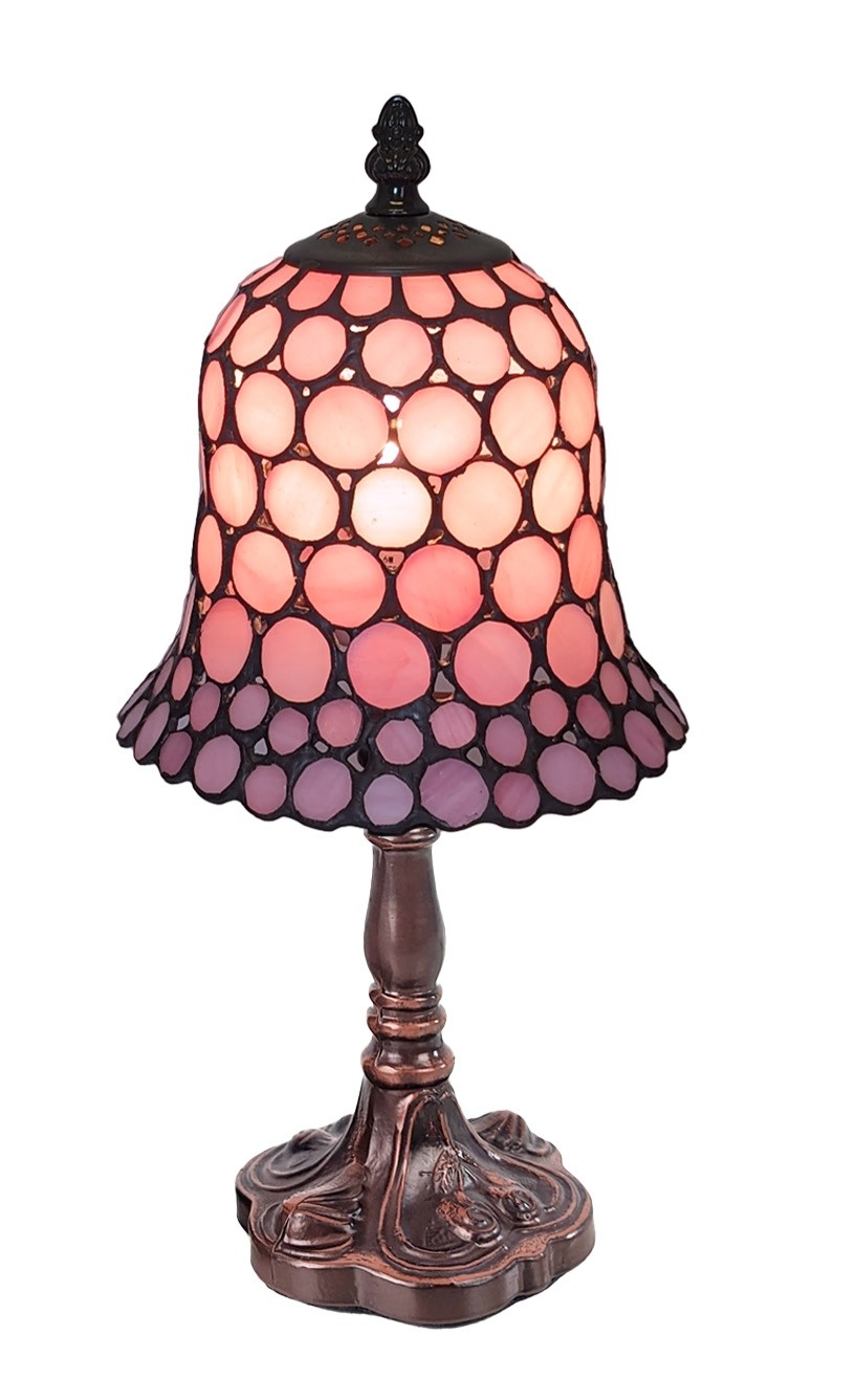 Pink Bell Shaped Spot Lamp 32cm