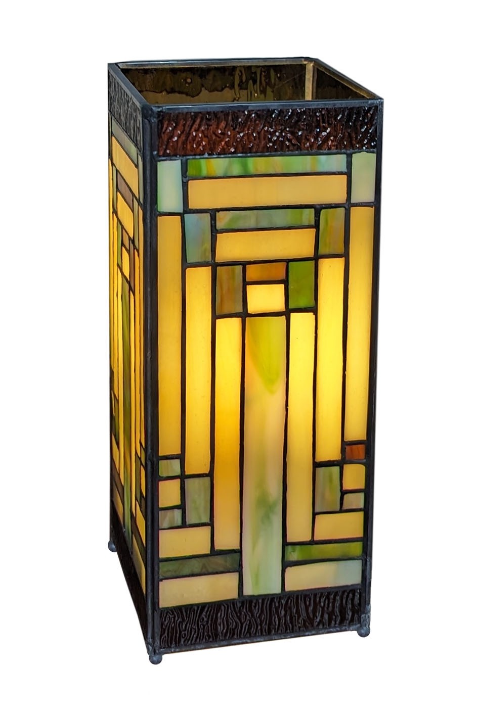 Art Deco Square Lamp 27.5cm