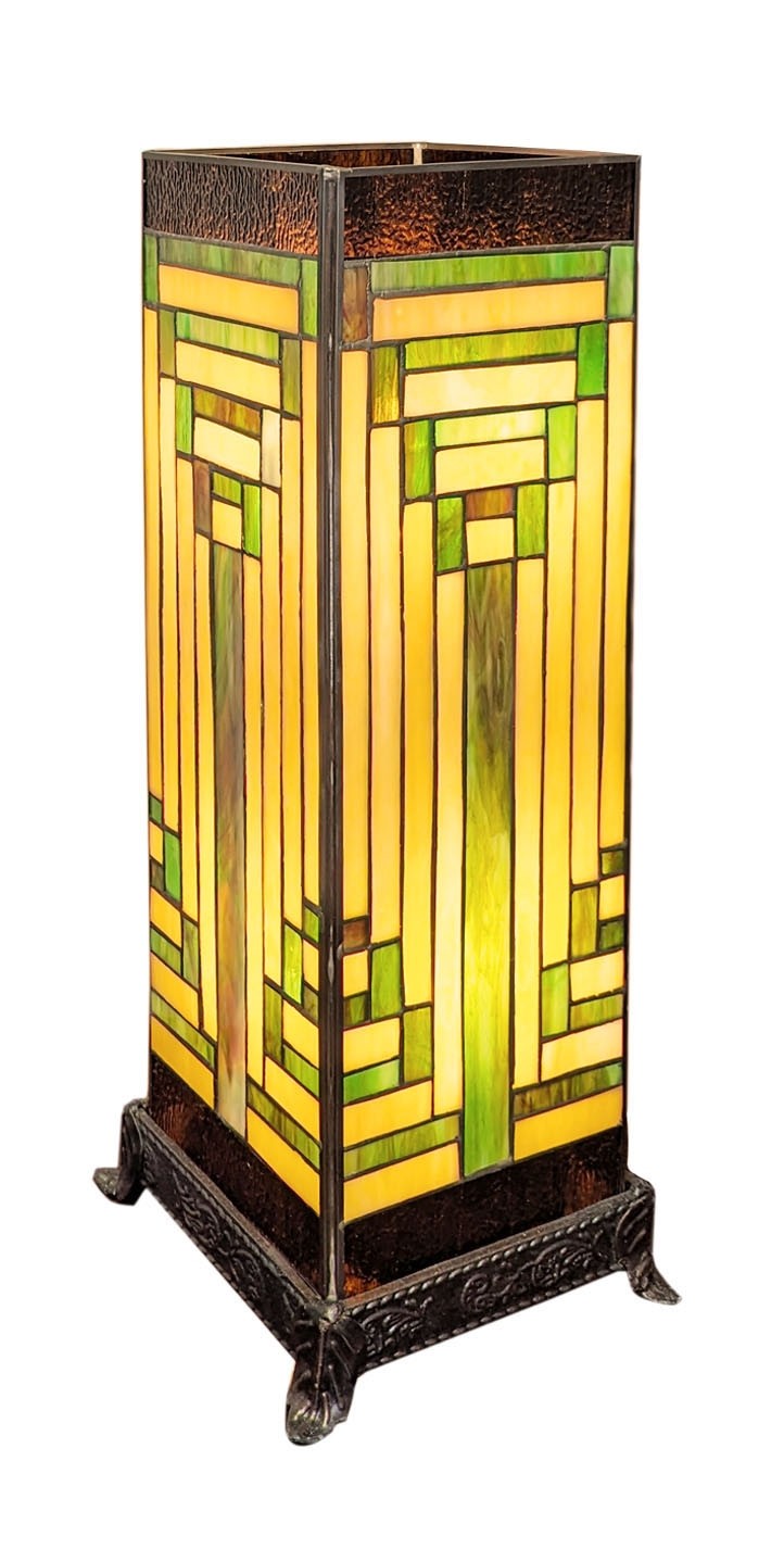 Art Deco Square Tiffany Lamp (Large) 47cm